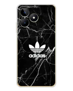 Чехол для Realme Note 60 с картинкой «Белый мрамор Adidas»