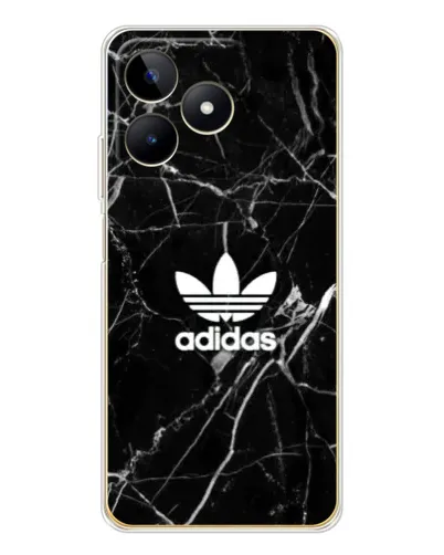 Чехол для Realme Note 60 с картинкой «Белый мрамор Adidas»