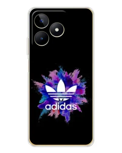 Чехол для Realme Note 60 с картинкой «Взрыв красок Adidas»