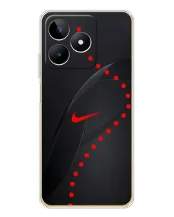 Чехол для Realme Note 60 с картинкой «Абстрактный дизайн Nike»