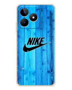Чехол для Realme Note 60 с картинкой «Голубое дерево Nike»