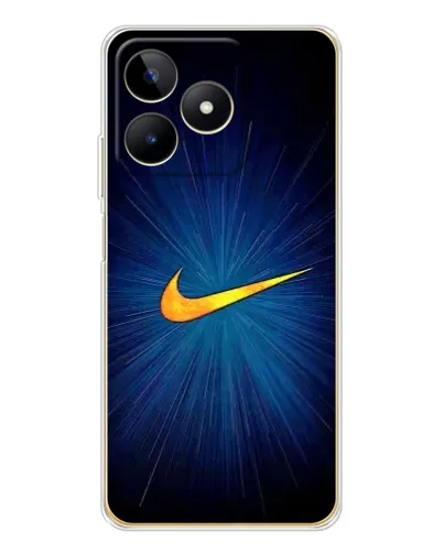Чехол для Realme Note 60 с картинкой «Синий пульс Nike» Чехол для Realme Note 60 с картинкой «Синий пульс Nike»