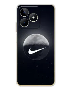 Чехол для Realme Note 60 с картинкой «Nike в стиле граффити»