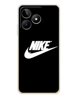 Чехол для Realme Note 60 с картинкой «Мазки краски Nike»