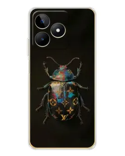 Чехол для Realme Note 60 с картинкой «LV — мраморный принт»