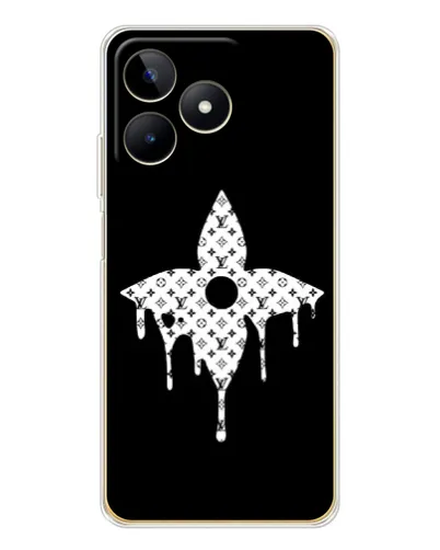 Чехол для Realme Note 60 с картинкой «Цветочная монограмма» Чехол для Realme Note 60 с картинкой «Цветочная монограмма»