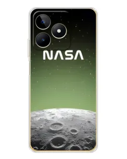 Чехол для Realme Note 60 с картинкой «NASA — лунный градиент»