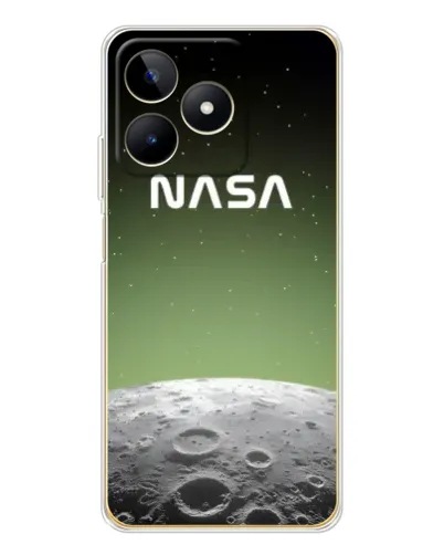 Чехол для Realme Note 60 с картинкой «NASA — лунный градиент»