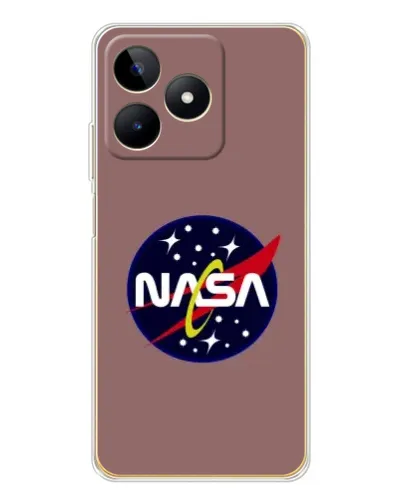 Чехол для Realme Note 60 с картинкой «NASA — ретро космос»