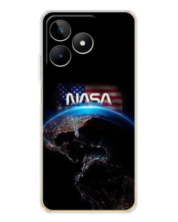 Чехол для Realme Note 60 с картинкой «Земля из космоса NASA»