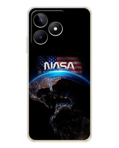 Чехол для Realme Note 60 с картинкой «Земля из космоса NASA»