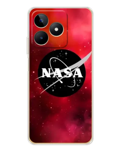 Чехол для Realme Note 60 с картинкой «NASA — красная туманность»