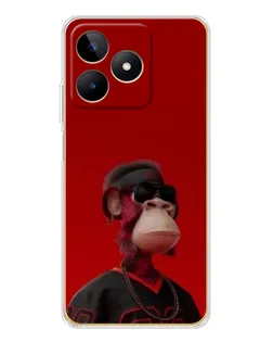 Чохол для Realme Note 60 з картинкою «Bored Ape в червоному» Чохол для Realme Note 60 з картинкою «Bored Ape в червоному»