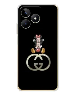 Чохол для Realme Note 60 з картинкою «Мінні Маус на лого»