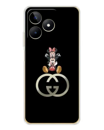 Чохол для Realme Note 60 з картинкою «Мінні Маус на лого»