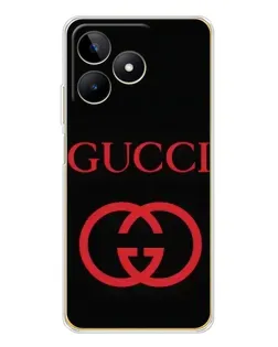 Чохол для Realme Note 60 з картинкою «Gucci — червоний логотип»