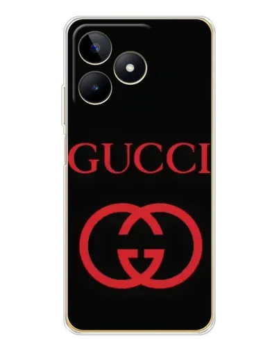 Чохол для Realme Note 60 з картинкою «Gucci — червоний логотип»