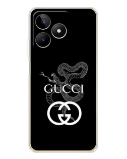 Чохол для Realme Note 60 з картинкою «Gucci — срібна змія»