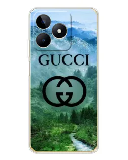 Чохол для Realme Note 60 з картинкою «Gucci — гірський пейзаж»