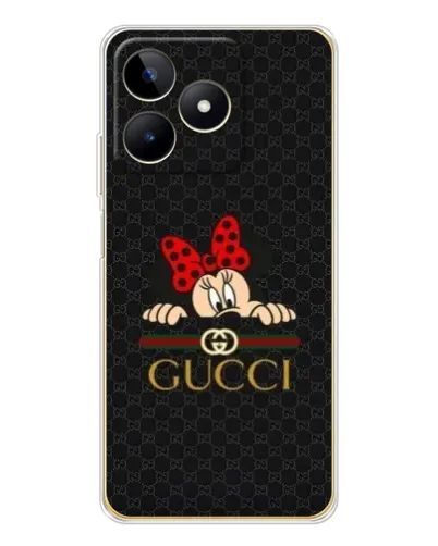 Чохол для Realme Note 60 з картинкою «Мінні Маус Gucci — чорний»