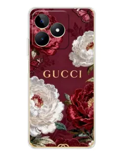 Чохол для Realme Note 60 з картинкою «Gucci — бордові троянди» Чохол для Realme Note 60 з картинкою «Gucci — бордові троянди»