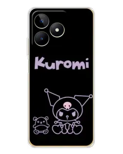 Чохол для Realme Note 60 з картинкою «Kuromi — чорний мінімалізм» Чохол для Realme Note 60 з картинкою «Kuromi — чорний мінімалізм»
