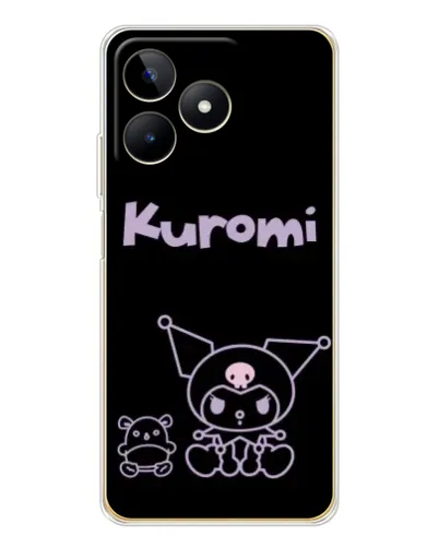 Чохол для Realme Note 60 з картинкою «Kuromi — чорний мінімалізм» Чохол для Realme Note 60 з картинкою «Kuromi — чорний мінімалізм»