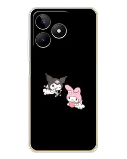 Чохол для Realme Note 60 з картинкою «My Melody та Kuromi» Чохол для Realme Note 60 з картинкою «My Melody та Kuromi»