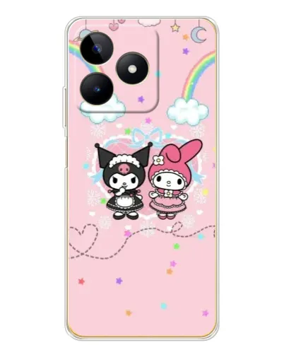 Чохол для Realme Note 60 з картинкою «My Melody та Kuromi» Чохол для Realme Note 60 з картинкою «My Melody та Kuromi»