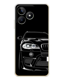 Чохол для Realme Note 60 з картинкою «Темний силует BMW»