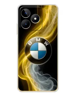 Чохол для Realme Note 60 з картинкою «Золотистий дим BMW»