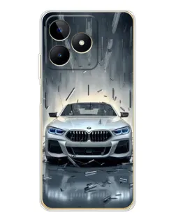 Чохол для Realme Note 60 з картинкою «BMW у світлі фар»