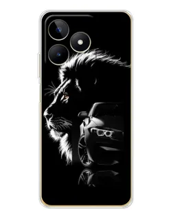 Чохол для Realme Note 60 з картинкою «BMW та лев»