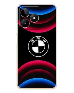 Чохол для Realme Note 60 з картинкою «Логотип BMW та неонові дуги»