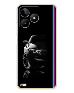 Чохол для Realme Note 60 з картинкою «Силует BMW в темряві»