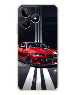Чохол для Realme Note 60 з картинкою «Червона BMW на дорозі»
