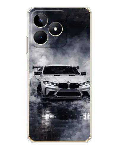 Чохол для Realme Note 60 з картинкою «BMW крізь туман» Чохол для Realme Note 60 з картинкою «BMW крізь туман»
