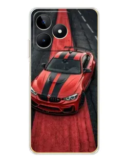 Чохол для Realme Note 60 з картинкою «BMW на червоній доріжці»