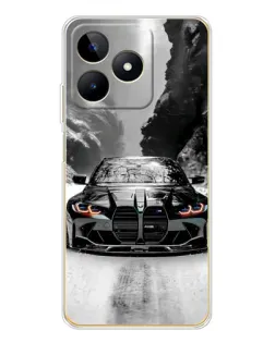 Чехол для Realme Note 60 с картинкой «BMW — акварельный дрифт»