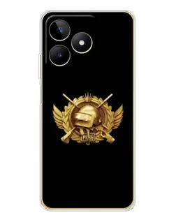 Чохол для Realme Note 60 з картинкою «PUBG — помаранчевий градієнт»