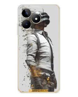 Чохол для Realme Note 60 з картинкою «PUBG — боєць у пилу»