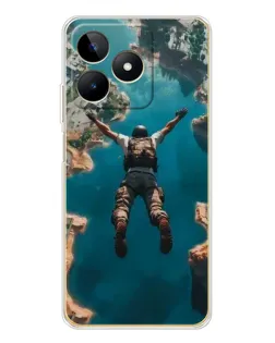 Чохол для Realme Note 60 з картинкою «PUBG — вільне падіння»