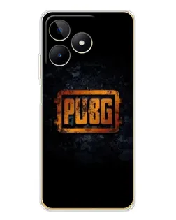 Чохол для Realme Note 60 з картинкою «PUBG — золотий логотип»