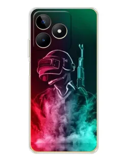 Чохол для Realme Note 60 з картинкою «PUBG — вогняний воїн»
