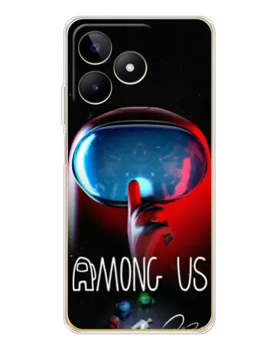 Чохол для Realme Note 60 з картинкою «Червоний імпостер — макро» Чохол для Realme Note 60 з картинкою «Червоний імпостер — макро»