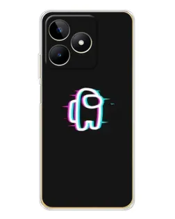 Чохол для Realme Note 60 з картинкою «Among Us неон»