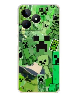 Чохол для Realme Note 60 з картинкою «Кріпери Minecraft»