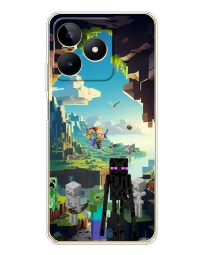 Чохол для Realme Note 60 з картинкою «Ендермен у лісі» Чохол для Realme Note 60 з картинкою «Ендермен у лісі»