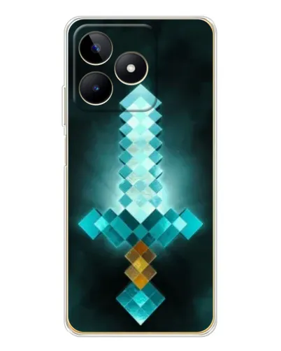 Чохол для Realme Note 60 з картинкою «Алмазний меч неон» Чохол для Realme Note 60 з картинкою «Алмазний меч неон»