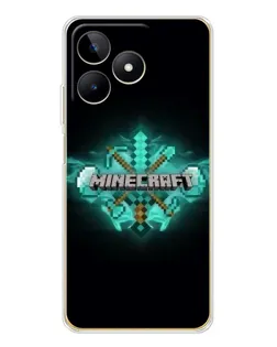 Чохол для Realme Note 60 з картинкою «Minecraft Diamond лого»